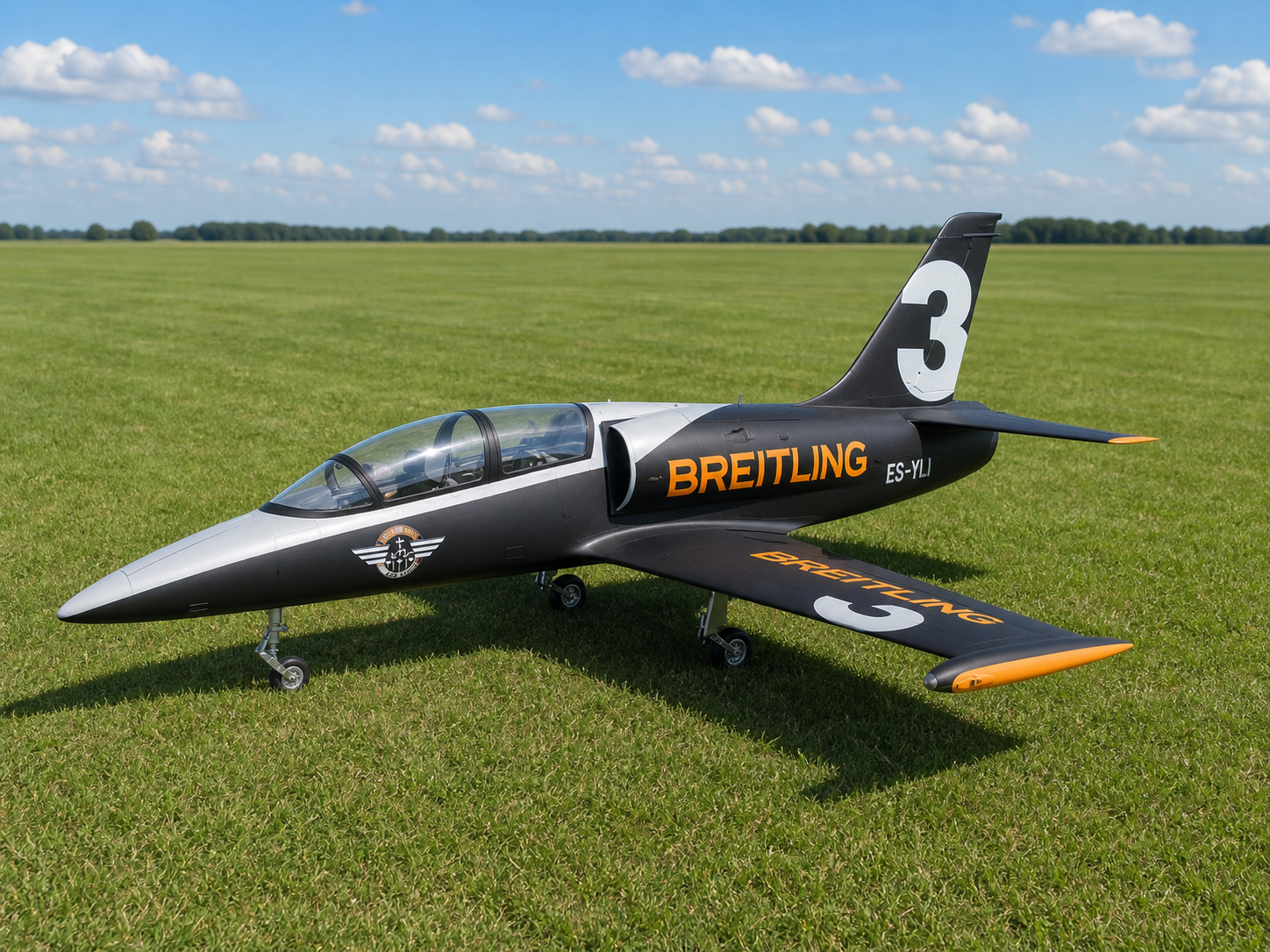 L-39 黑白橙 Breitling 3 号涂装